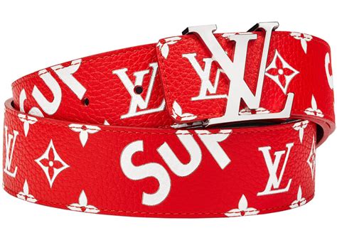 louis vuitton supreme belts|louis vuitton monogram belt black.